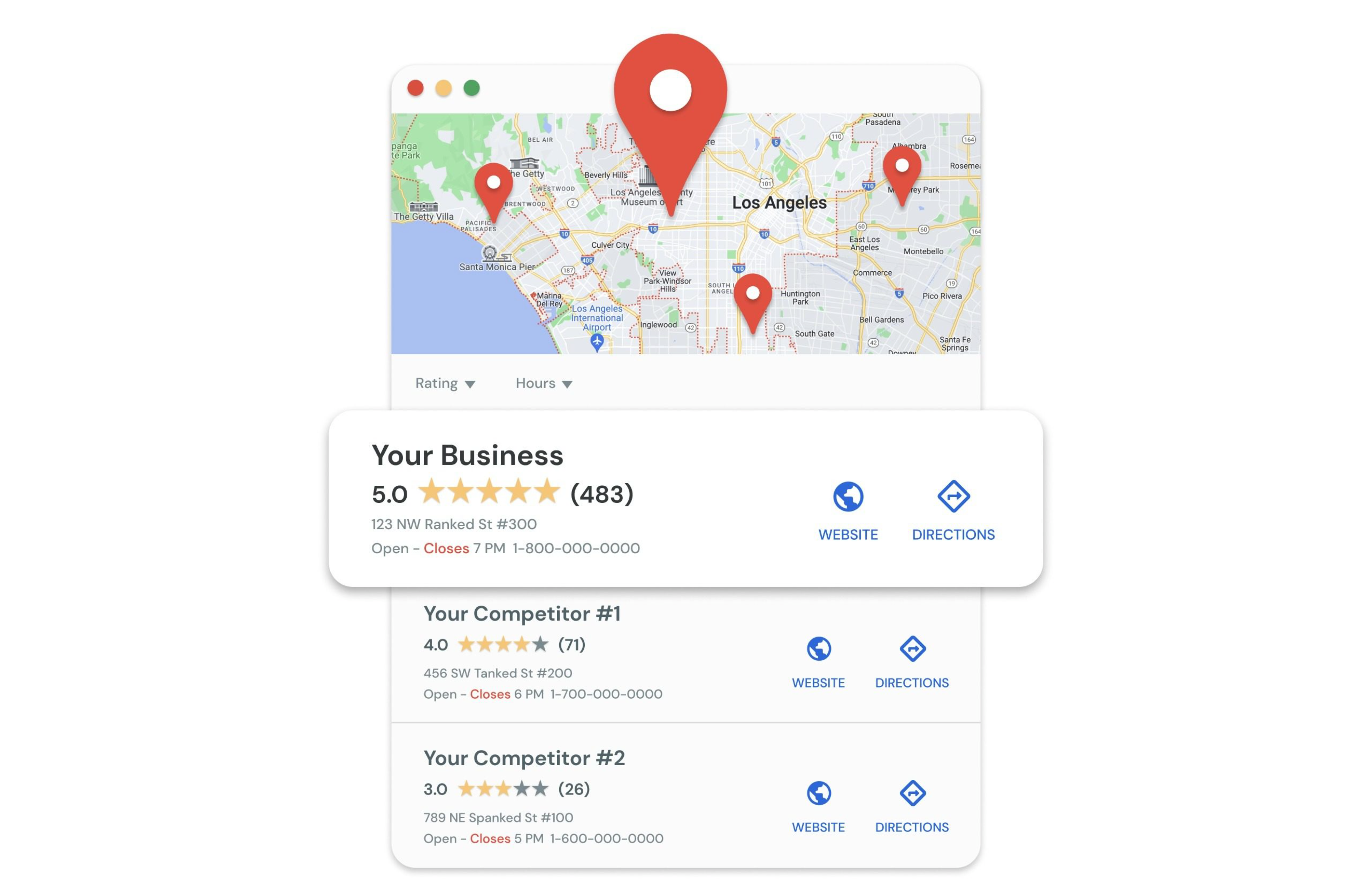 Pinned Agency website design showing homepage hero, navigation and feature layout